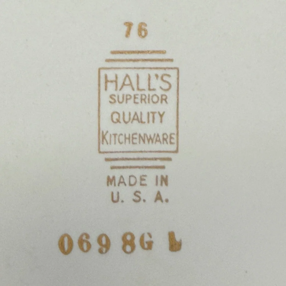 Halls Superior Quality Kitchenware vintage hall